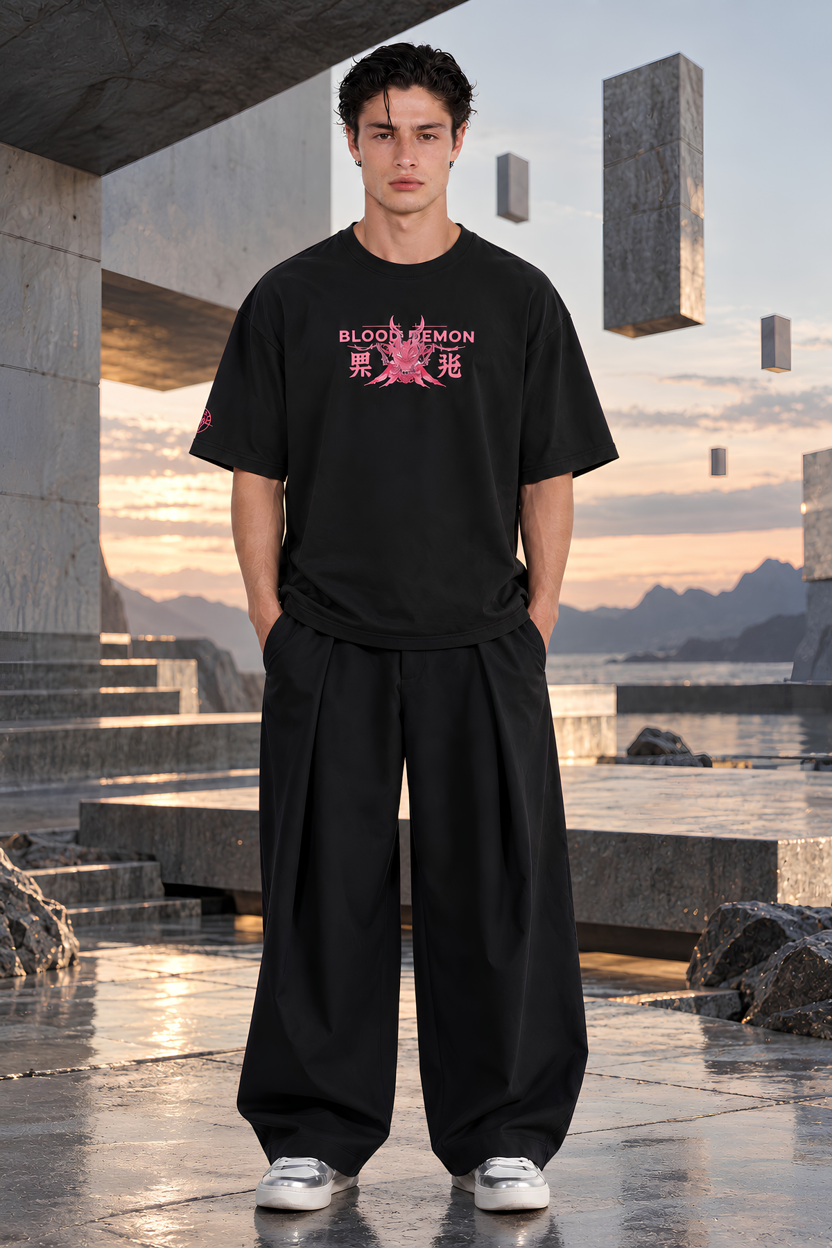 Crimson Winged Blood Demon - Boxy-Fit T-shirt