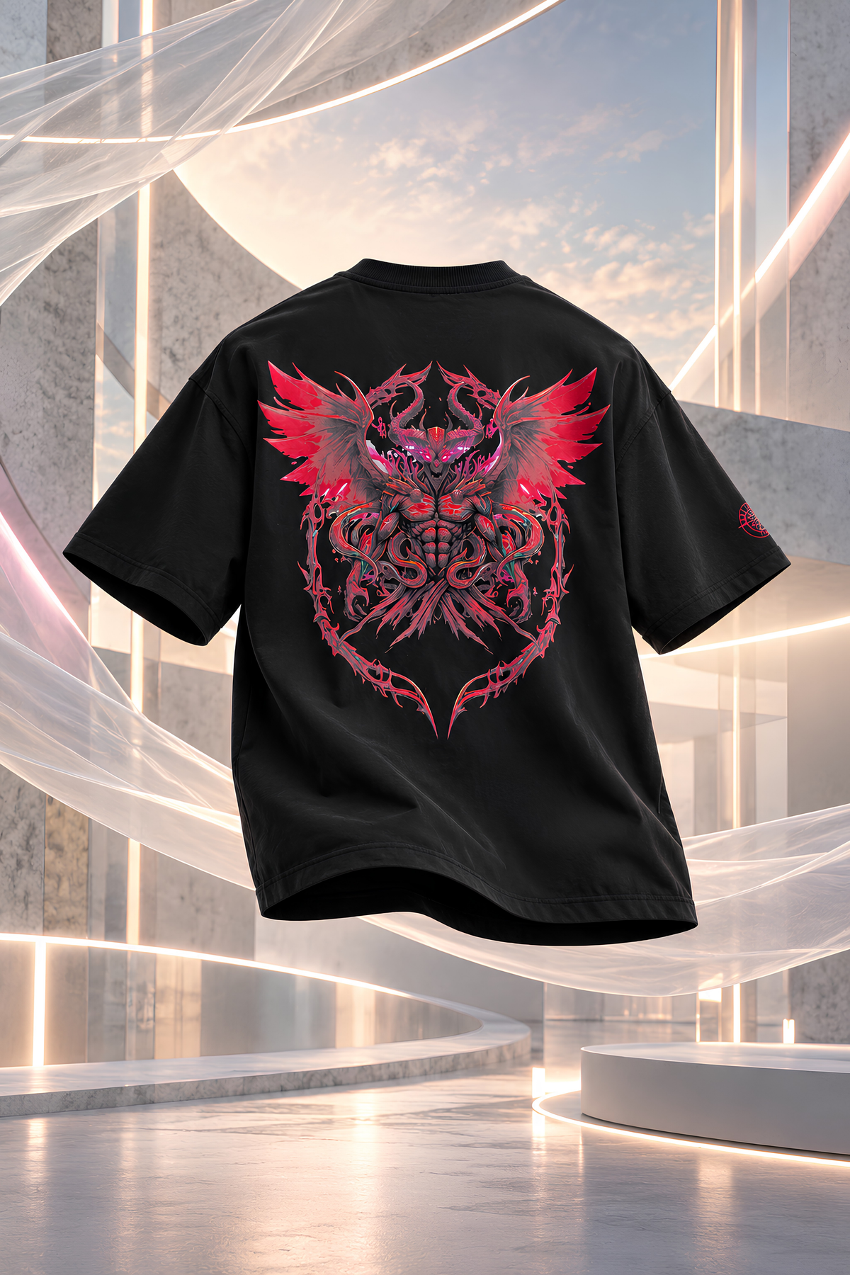 Crimson Winged Blood Demon - Boxy-Fit T-shirt
